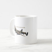 Lancaster British WW2-Flugzeug Kaffeetasse (Vorderseite Links)