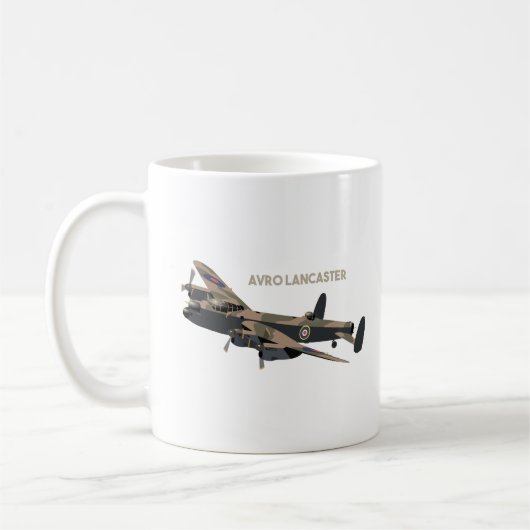 Lancaster British WW2-Flugzeug Kaffeetasse (Links)