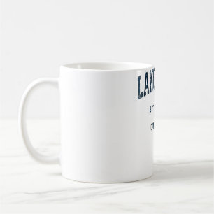Lancaster California CA Vintag Sports Design Navy Kaffeetasse