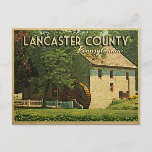 Lancaster County Pennsylvania Postkarte