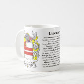 Lancaster, die Geschichte, die Bedeutung und das Kaffeetasse (Vorderseite Links)