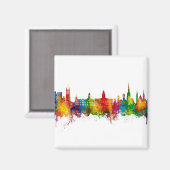 Lancaster England Skyline Magnet (Vorderseite/Rückseite)