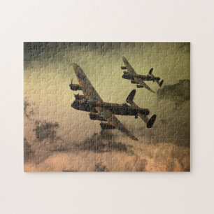 Lancaster Fire im Himmel Puzzle