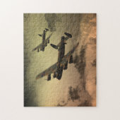 Lancaster Fire im Himmel Puzzle (Vertikal)