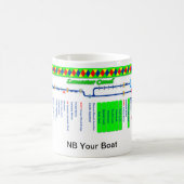 Lancaster-Kanal-Weg-Karte Tasse (Mittel)