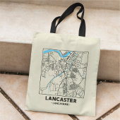 Lancaster, Lancashire Stadtplan-Tasche Tragetasche