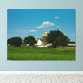 Lancaster Landkreis Farm Leinwanddruck (Insitu (Holzboden))