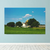 Lancaster Landkreis Farm Leinwanddruck (Insitu (Holzboden))