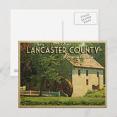 Lancaster Landkreis Pennsylvania Postkarte (Vorne/Hinten)