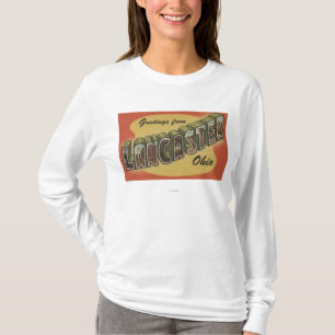 Lancaster, Ohio - große Buchstabe-Szenen T-Shirt
