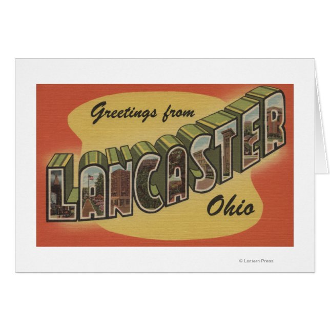 Lancaster, Ohio - Große Buchstabenszenen (Vorderseite (Horizontal))