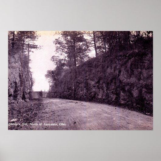 Lancaster Ohio North of Shimps Hill Poster (Vorne)