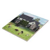 Lancaster PA - Familienbetrieb mit Kühen in Weide Fliese (Seite)