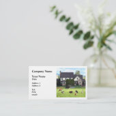 Lancaster PA - Familienbetrieb mit Kühen in Weide Visitenkarte (Stehend Vorderseite)