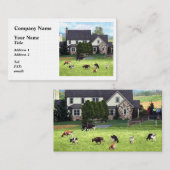 Lancaster PA - Familienbetrieb mit Kühen in Weide Visitenkarte (Vorne/Hinten)