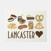 Lancaster, PA Pennsylvania Dutch Amish Foods Fußmatte (Vorderseite)