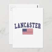 Lancaster PA US Flag Postkarte (Vorne/Hinten)