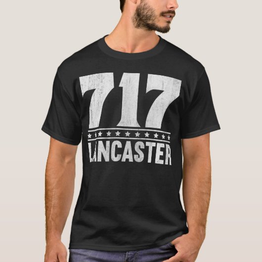 Lancaster Pennsylvania 717 Area Code T-Shirt (Vorderseite)