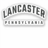 Lancaster Pennsylvania Aufkleber (Vorderseite)