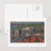Lancaster, Pennsylvania - Große Buchstabenszenen Postkarte (Vorne/Hinten)