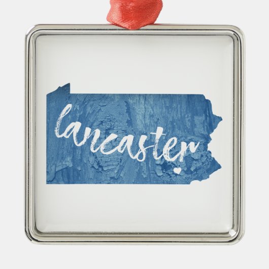 Lancaster Pennsylvania Holzkörner Ornament Aus Metall (Vorne)