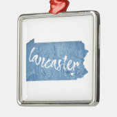 Lancaster Pennsylvania Holzkörner Ornament Aus Metall (Links)