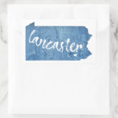 Lancaster Pennsylvania Holzkörner Rechteckiger Aufkleber (Tasche)