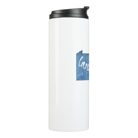 Lancaster Pennsylvania Holzkörner Thermosbecher (Nach links gedreht)