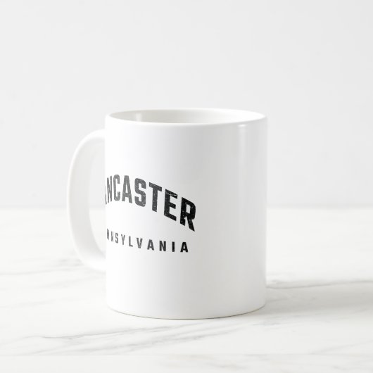 Lancaster Pennsylvania Kaffeetasse (Vorderseite Links)