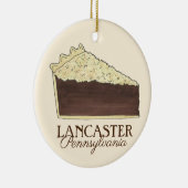 Lancaster Pennsylvania PA Dutch Shoo Fly Pie Keramik Ornament (Rechts)