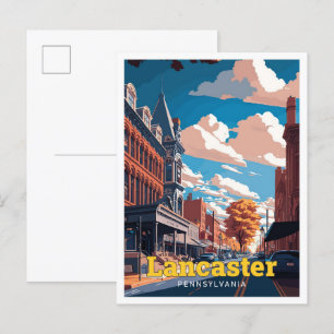 Lancaster Pennsylvania Reise Kunst Vintage Postkarte