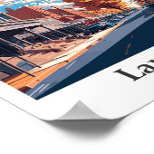 Lancaster Pennsylvania Travel Art Vintag Poster (Ecke)