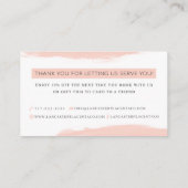 Lancaster-Plazenta danken Ihnen Visitenkarte (Rückseite)