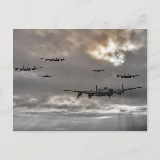 Lancaster Raid Postkarte (Vorderseite)
