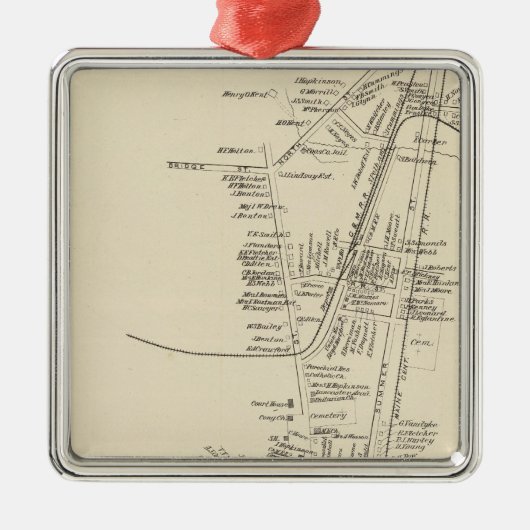 Lancaster, Stadt von Lancaster Ornament Aus Metall (Vorne)