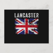 Lancaster UK Flag England Souvenir Postkarte (Vorderseite)
