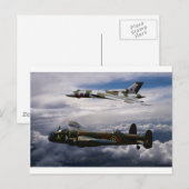 Lancaster und Vulcan XH558 Postkarte (Vorne/Hinten)