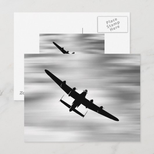 LancasterBomber. Postkarte (Vorne/Hinten)