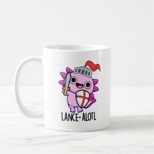 Lance-a-lotl Funny Axolotl Knight Pun Kaffeetasse