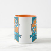 Lance Letter L Wappen Orange Name bedeutet Tasse (Zentrum)