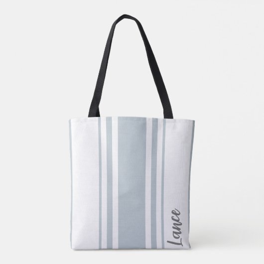 Lance Minimalistisch Stripes Monogramm Tasche (Rückseite)
