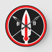 Lance Missile Clock Runde Wanduhr (Vorderseite)