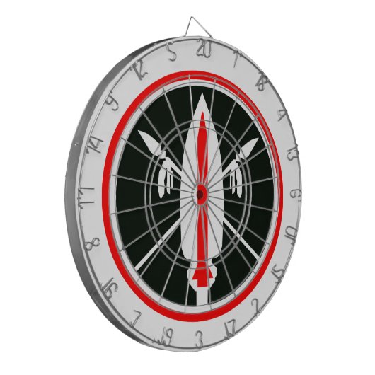 Lance Missile Dartboard Dartscheibe (Vorderseite Links)