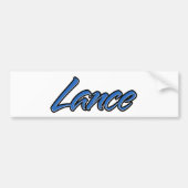 Lance Name blue Aufkleber Sticker Autoaufkleber (Vorne)