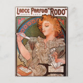 Lance parfum Rodo von Alphonse Mucha Postkarte (Vorderseite)