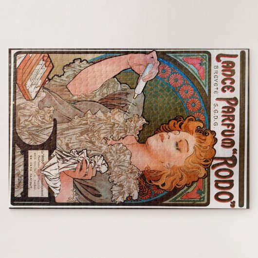 Lance parfum Rodo von Alphonse Mucha Puzzle (Horizontal)