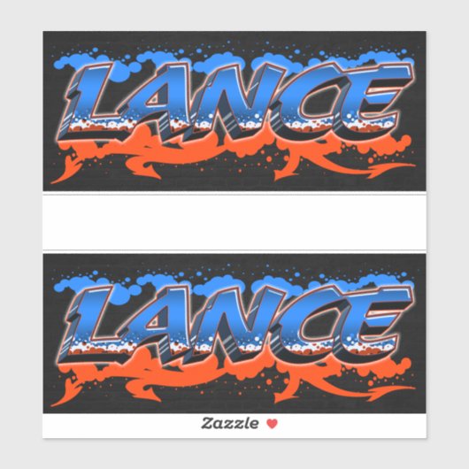 Lance Vorname Name Graffiti Aufkleber Sticker (Blatt)