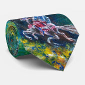 LANCELOT HORSEBACK IN WOODLAND Arthurian Krawatte (Gerollt)