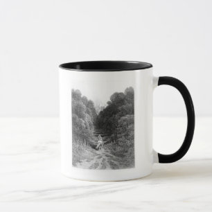 Lancelot nähert sich dem Schloss bei Astolat Tasse