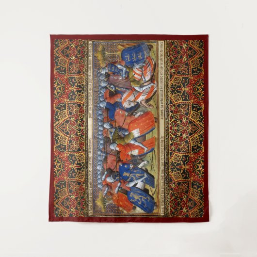 Lancelot of the Lake im Turnier von Camelot Wandteppich (Vorderseite)